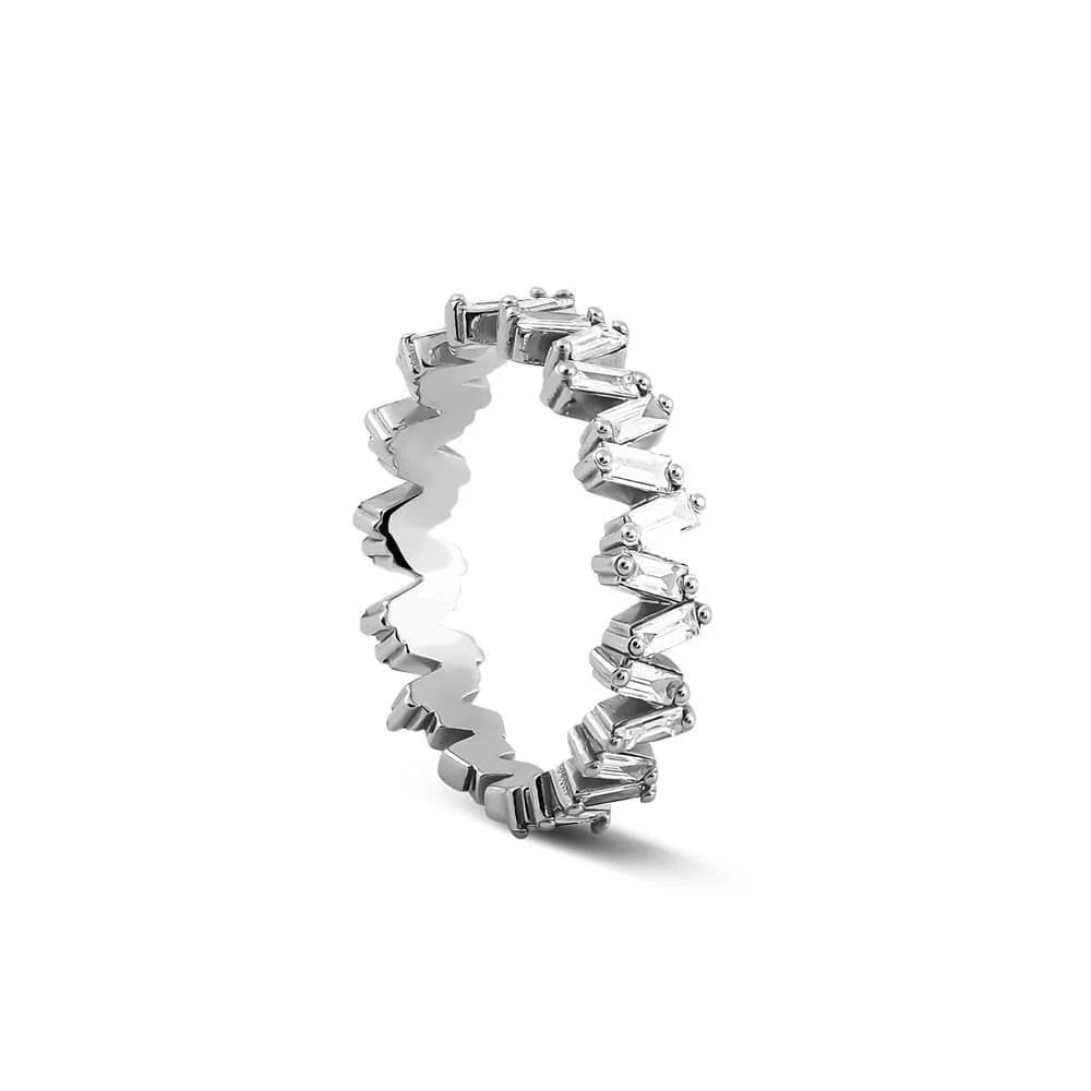 0,88 Karat Baget Pırlanta Yüzük "Mon Cherry" - Venta Jewelry
