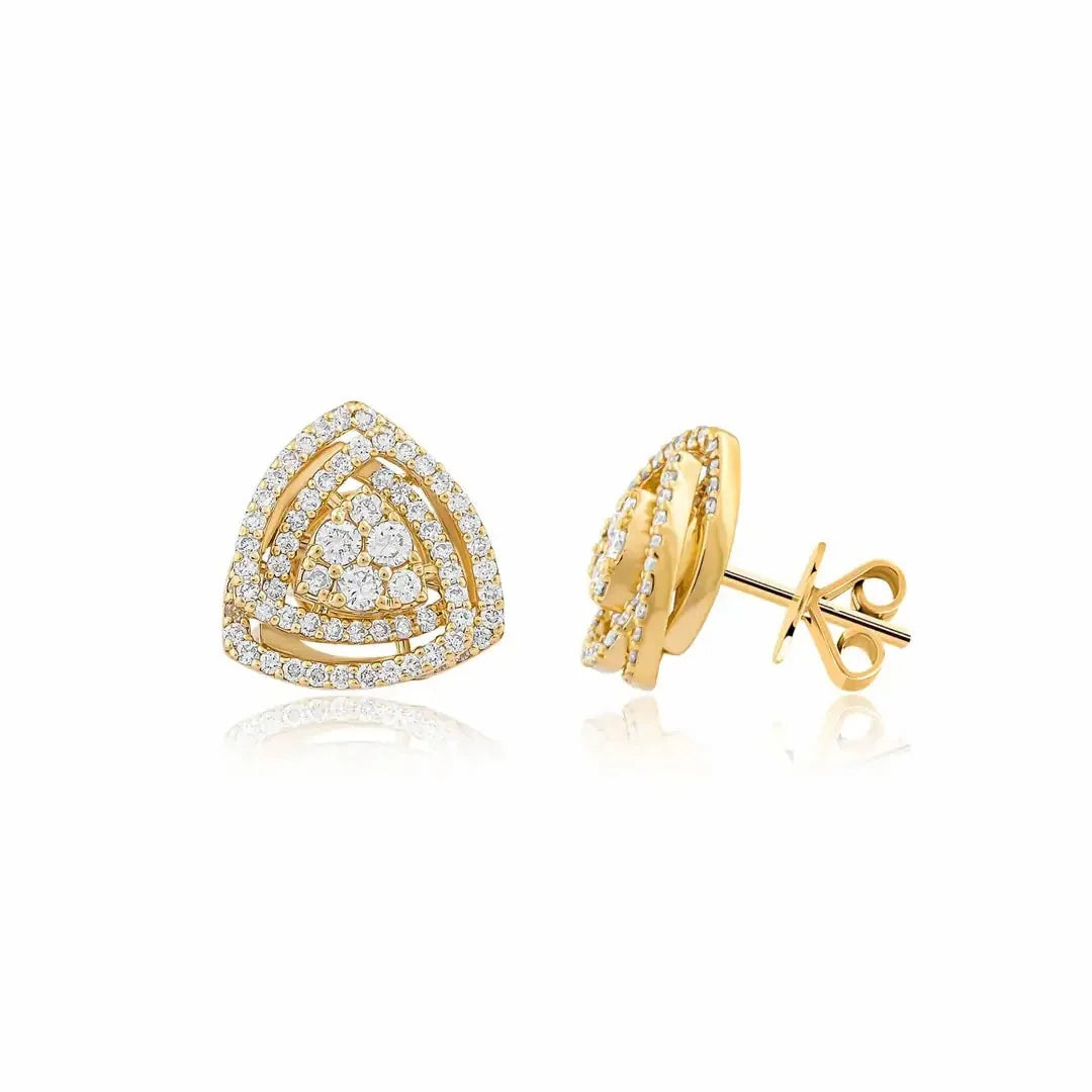 0,92 Karat Coronet Pırlanta Küpe - Venta Jewelry