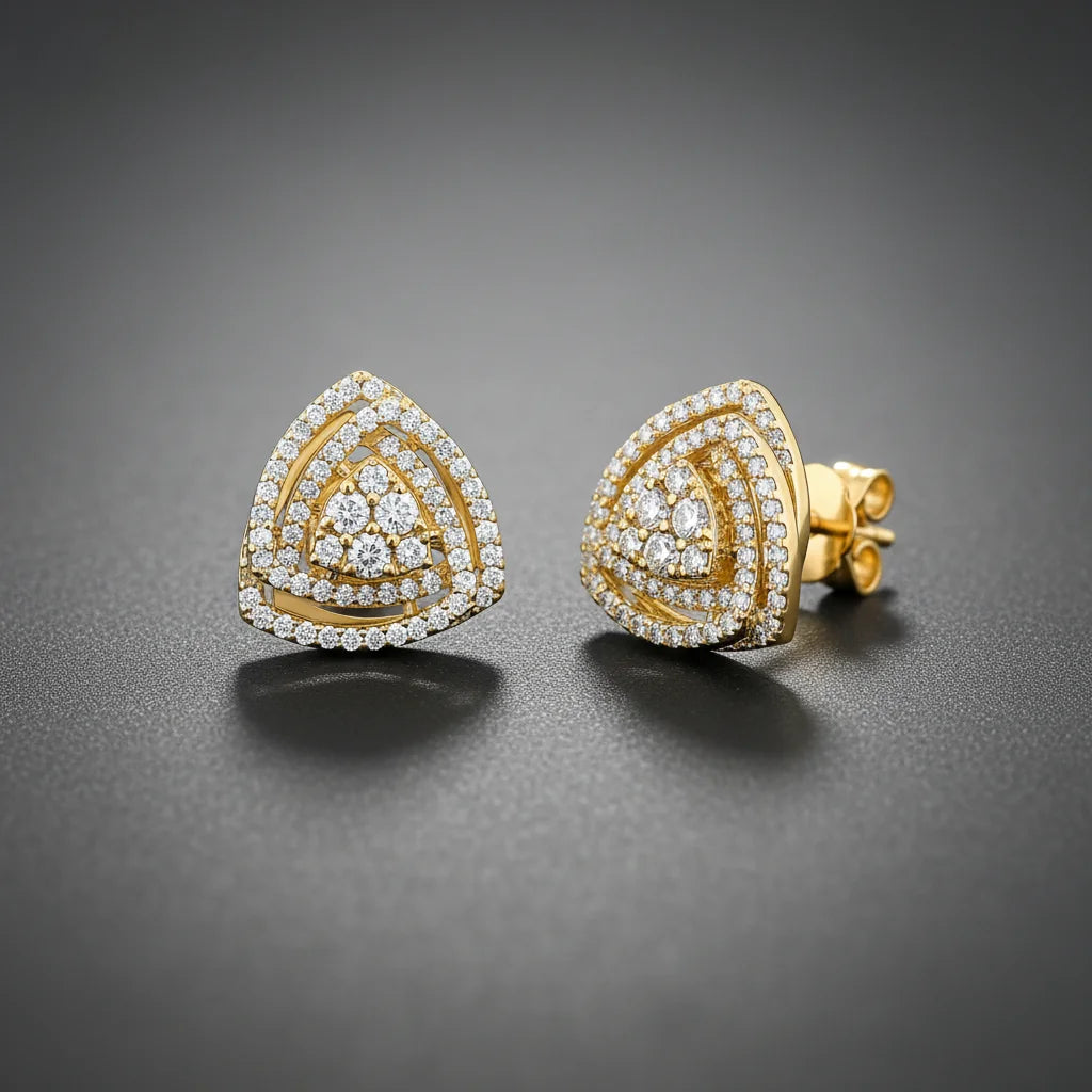0,92 Karat Coronet Pırlanta Küpe - Venta Jewelry