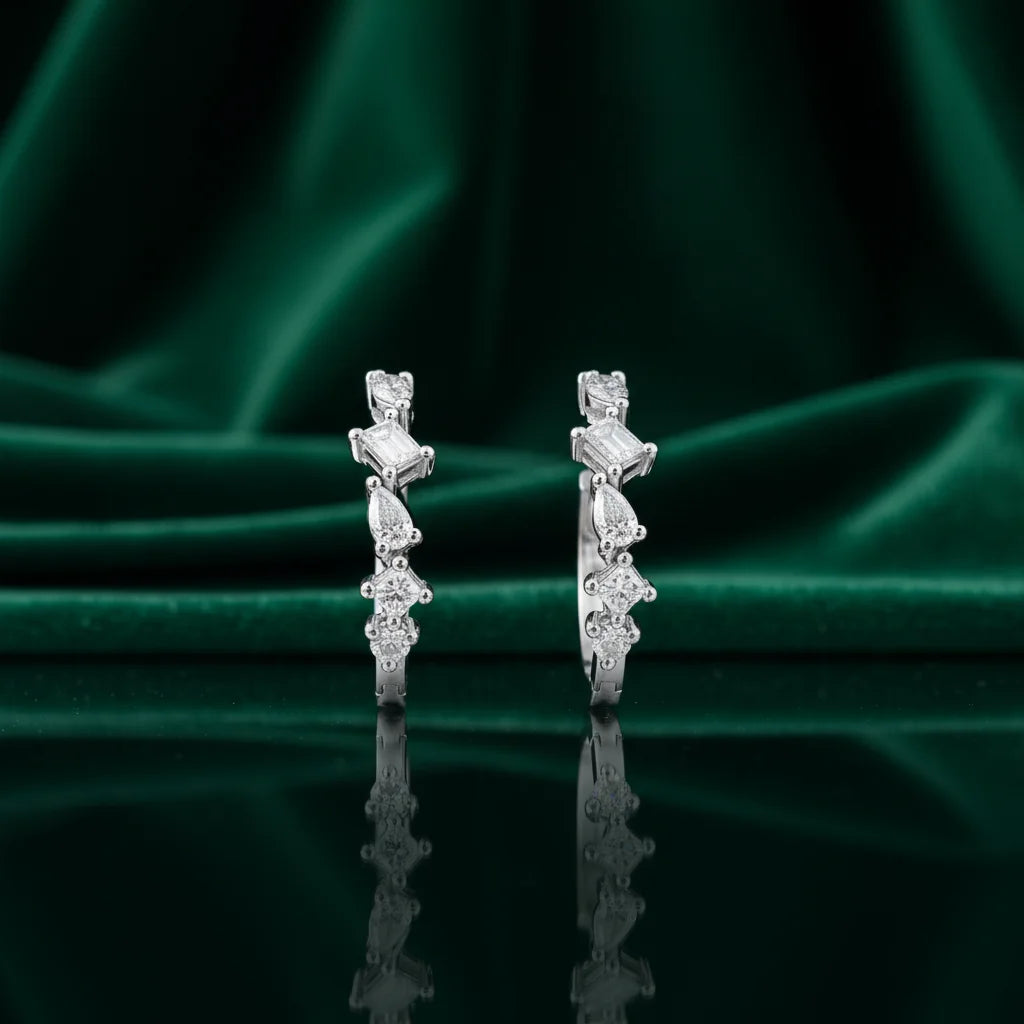 0,92 Karat Pırlanta Halka Küpe - Venta Jewelry