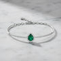 0,98 Karat Pırlantalı Zümrüt Bileklik - Venta Jewelry