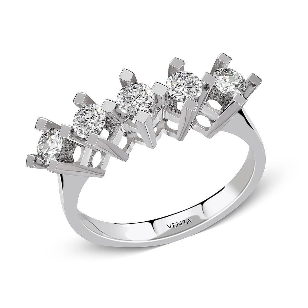 0,45 Karat Beştaş Pırlanta Yüzük "Afitap"