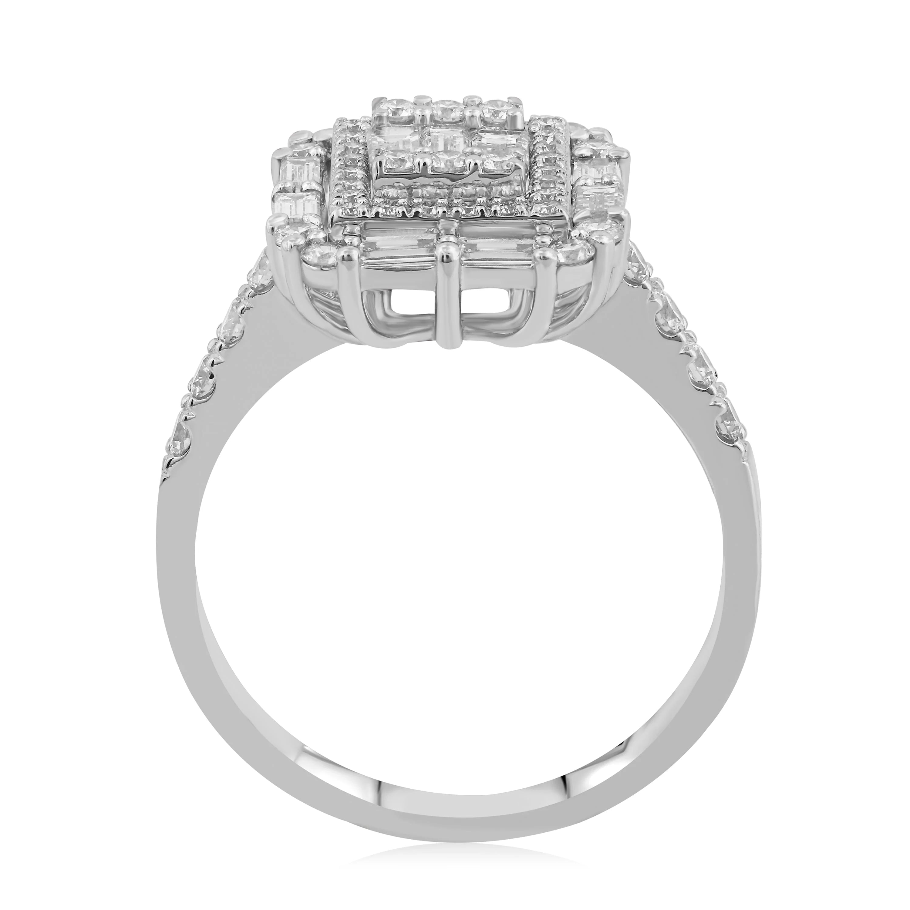 1,00 Karat Baget Pırlanta Yüzük "Nevres" - Venta Jewelry