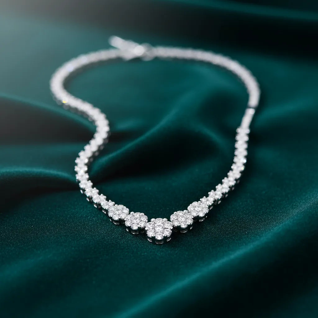 1,00 Karat Pırlanta Gerdanlık, F Renk SI - Venta Jewelry
