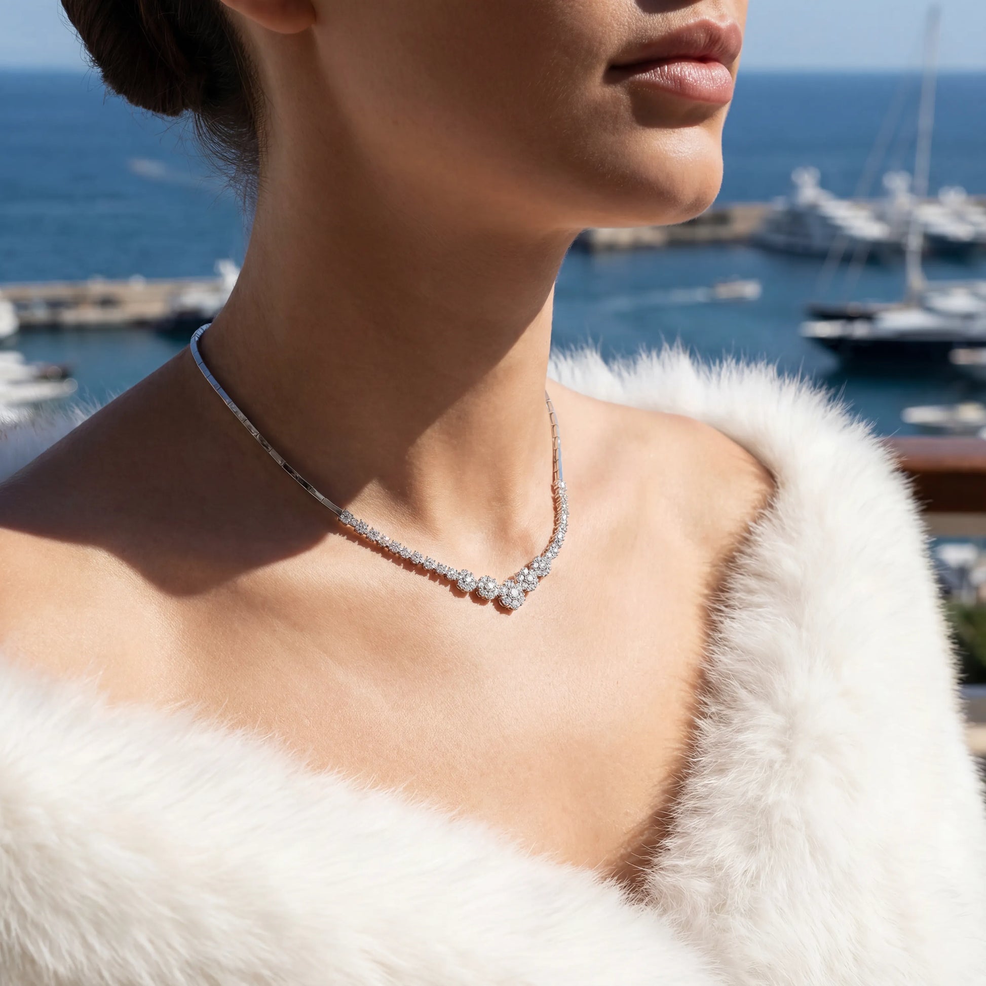 1,00 Karat Pırlanta Gerdanlık, F Renk SI - Venta Jewelry
