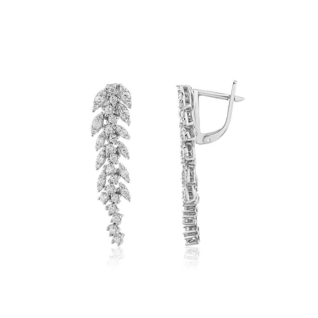 1,02 Karat Tasarım Pırlanta Küpe - Venta Jewelry