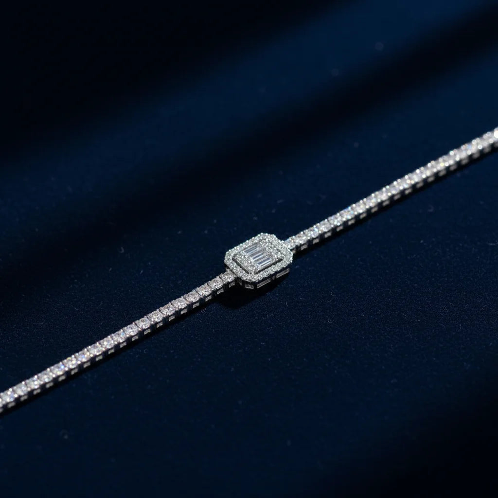 1,15 Karat Baget Pırlanta Bileklik - Venta Jewelry