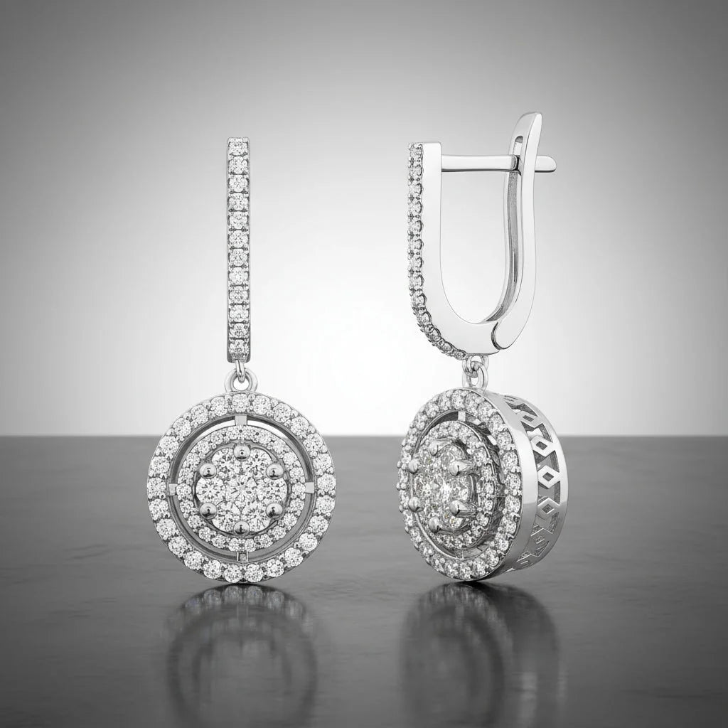 1,17 Karat Coronet Pırlanta Küpe - Venta Jewelry
