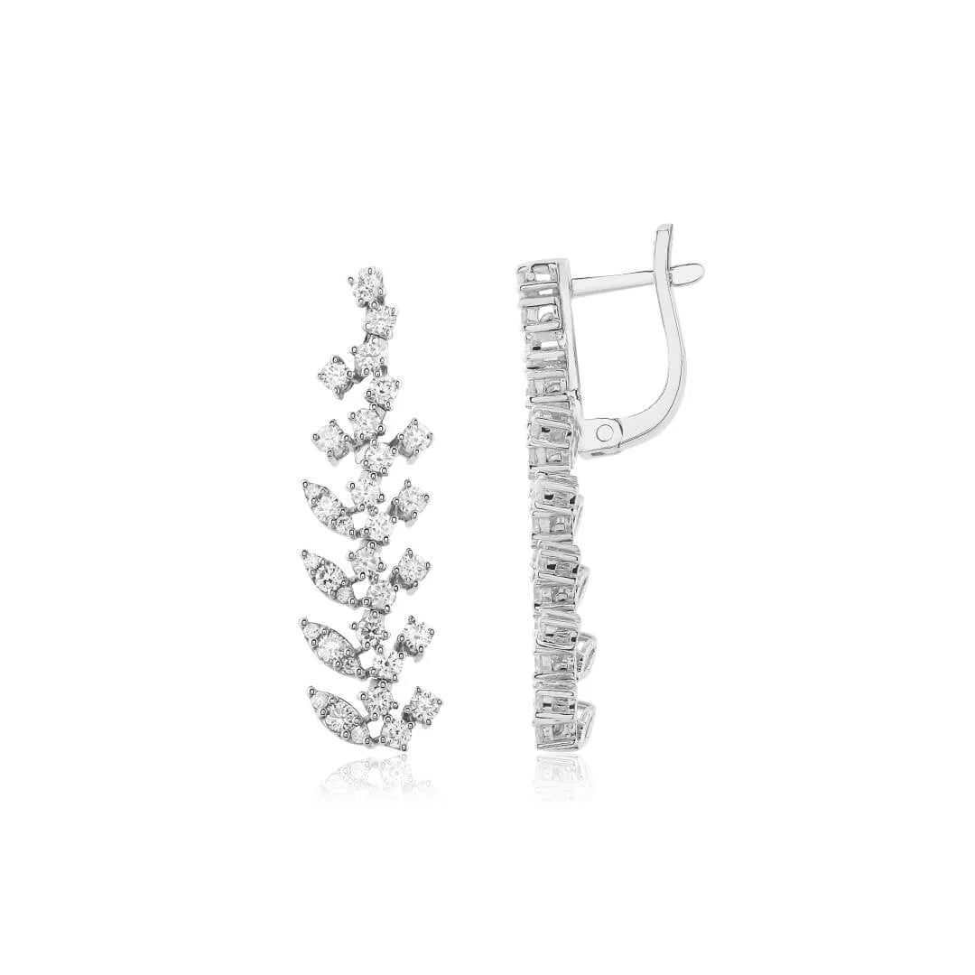 1,33 Karat Tasarım Pırlanta Küpe - Venta Jewelry