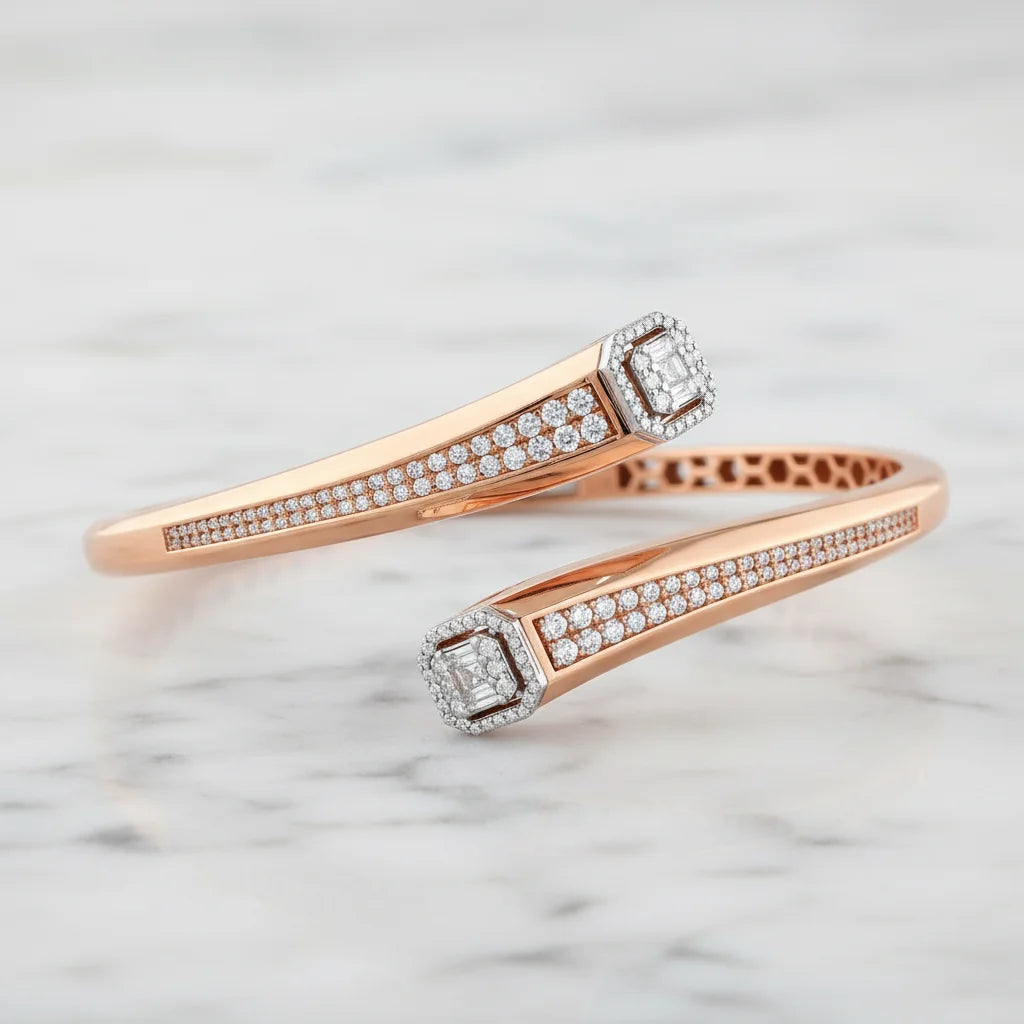 1,36 Karat Baget Pırlanta Bileklik - Venta Jewelry