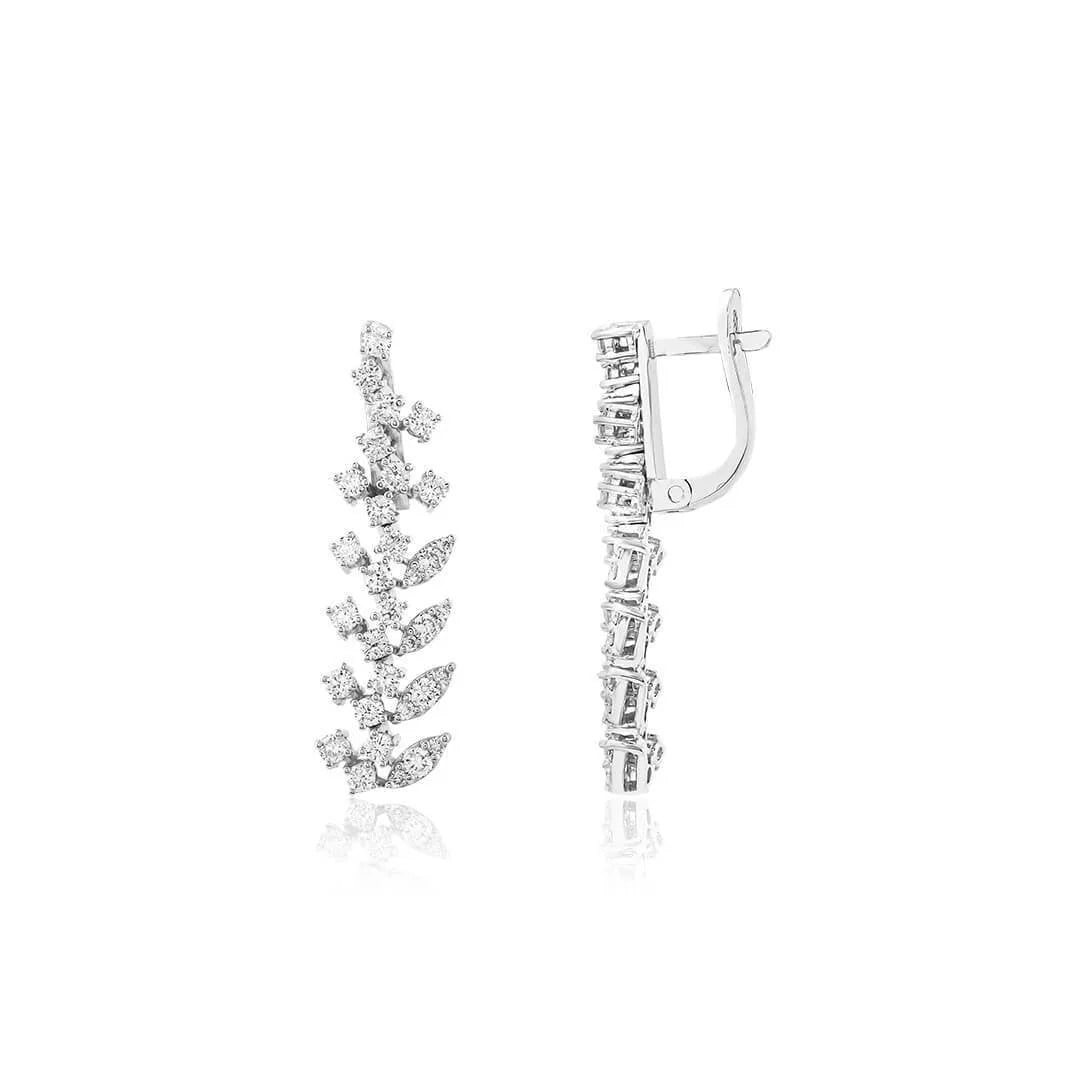 1,41 Karat Tasarım Pırlanta Küpe - Venta Jewelry