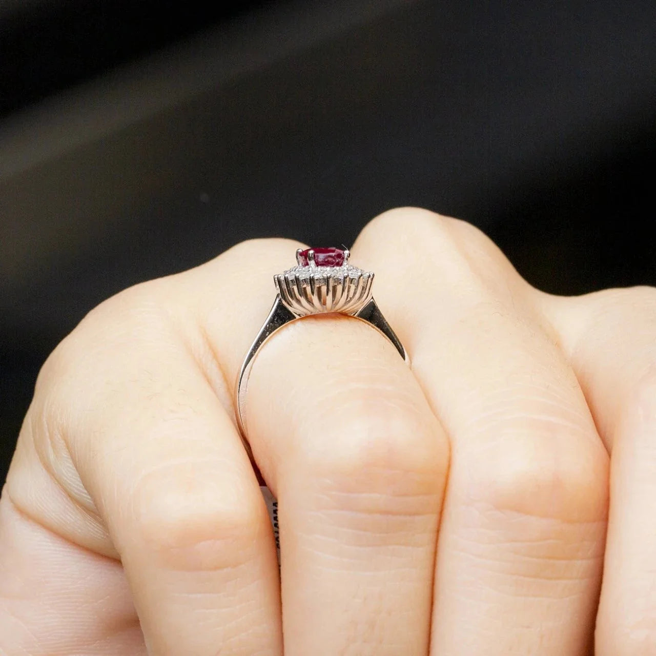 1,50 Karat Pırlantalı Yakut Yüzük - Venta Jewelry