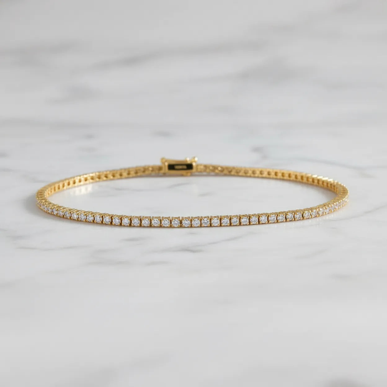 1,55 Karat Su Yolu Pırlanta Bileklik, F Renk SI - Venta Jewelry