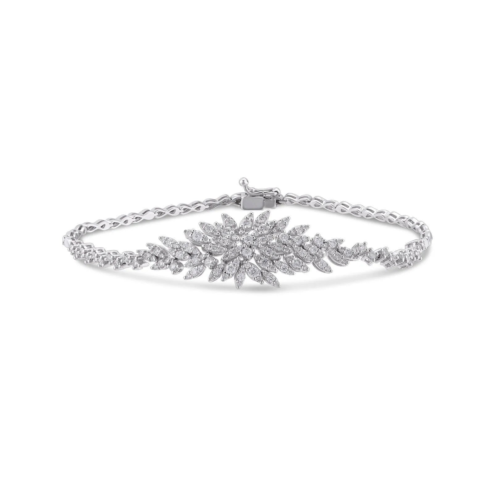 1,55 Karat Tasarım Pırlanta Bileklik - Venta Jewelry