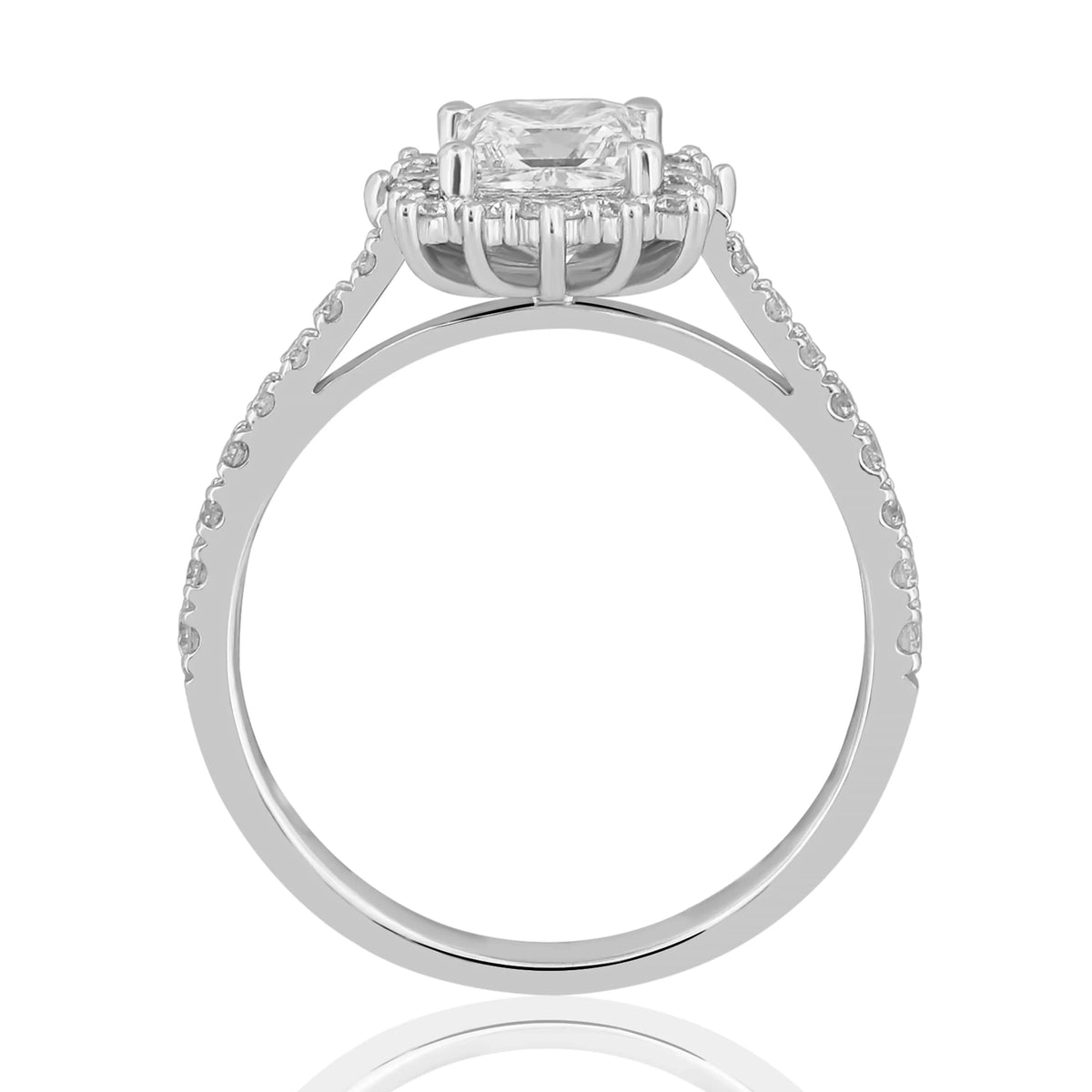 1,59 Karat F Renk Fantazi Tektaş Yüzük, F Renk SI - Venta Jewelry
