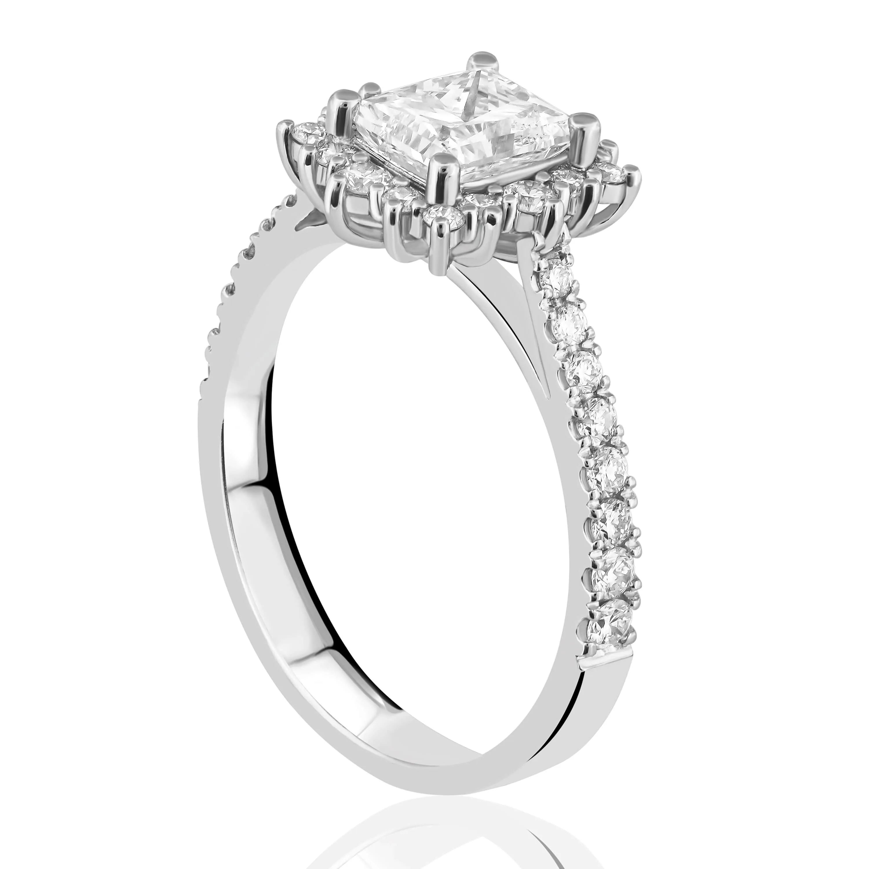 1,59 Karat F Renk Fantazi Tektaş Yüzük, F Renk SI - Venta Jewelry