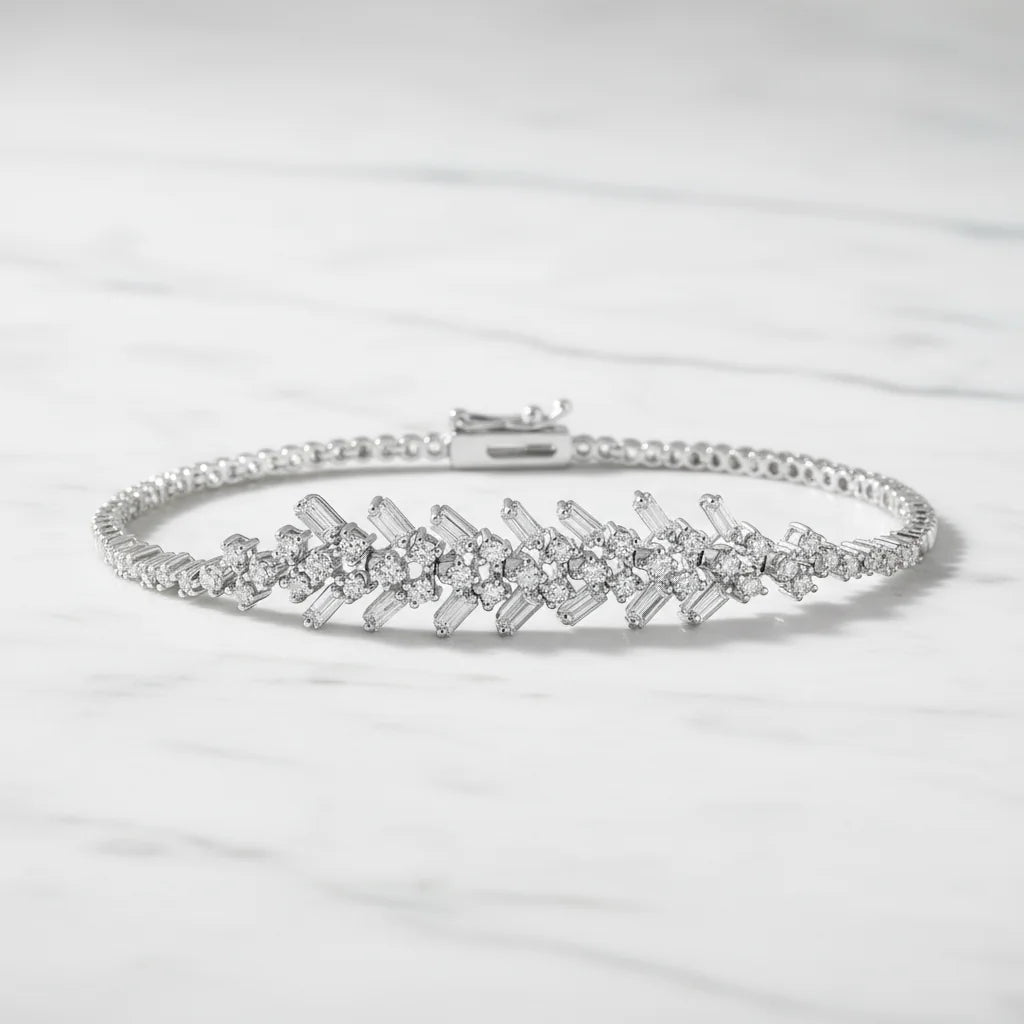 1,68 Karat Tasarım Pırlanta Bileklik - Venta Jewelry