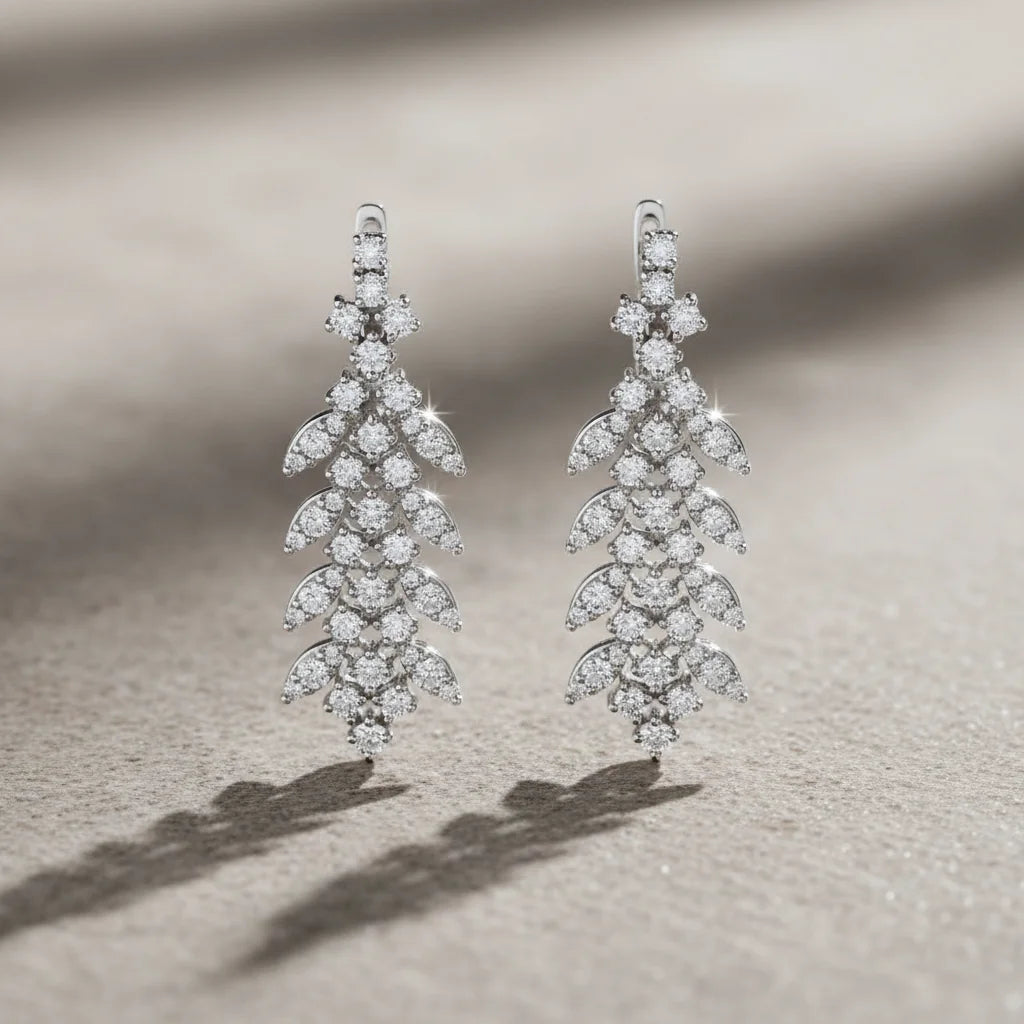 1,78 Karat Tasarım Pırlanta Küpe - Venta Jewelry