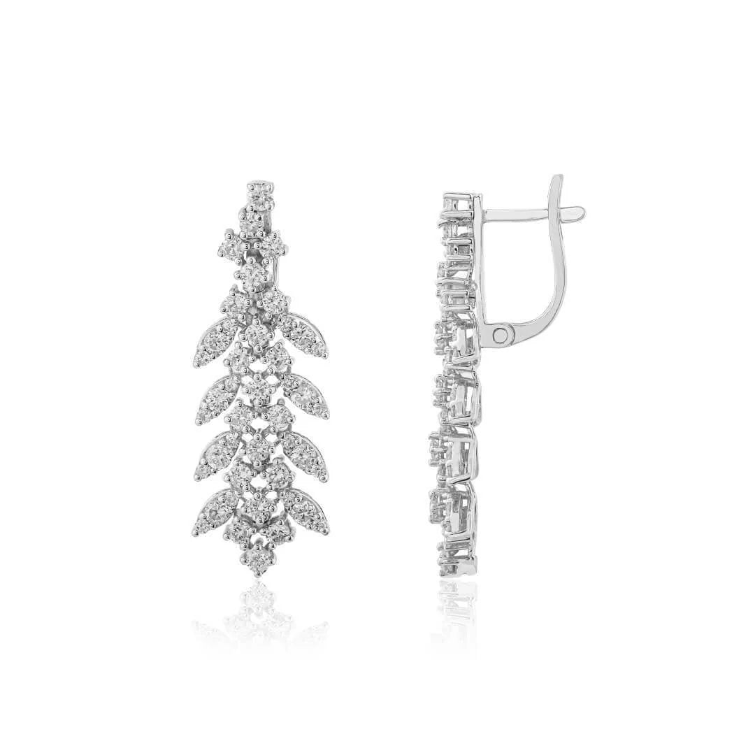 1,78 Karat Tasarım Pırlanta Küpe - Venta Jewelry