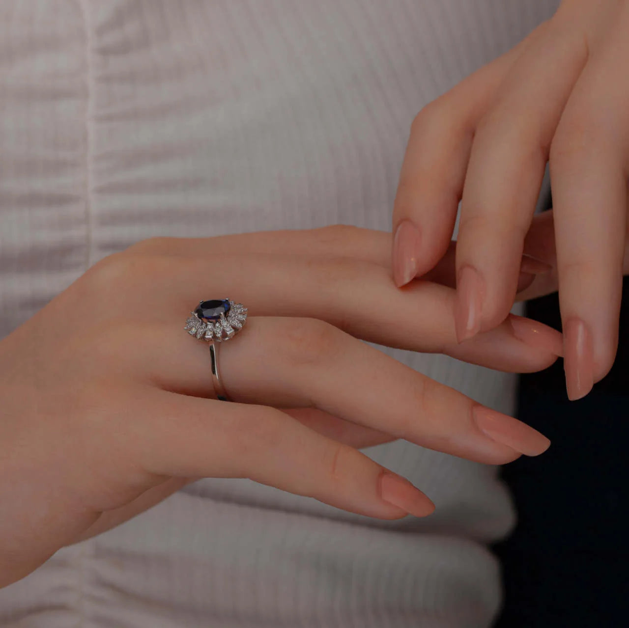 1,93 Karat Pırlantalı Safir Yüzük "Irmak" - Venta Jewelry