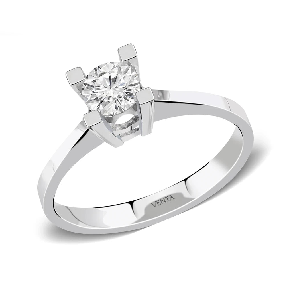 HRD Sertifikalı 0,30 Karat Tektaş Pırlanta Yüzük "Belur"