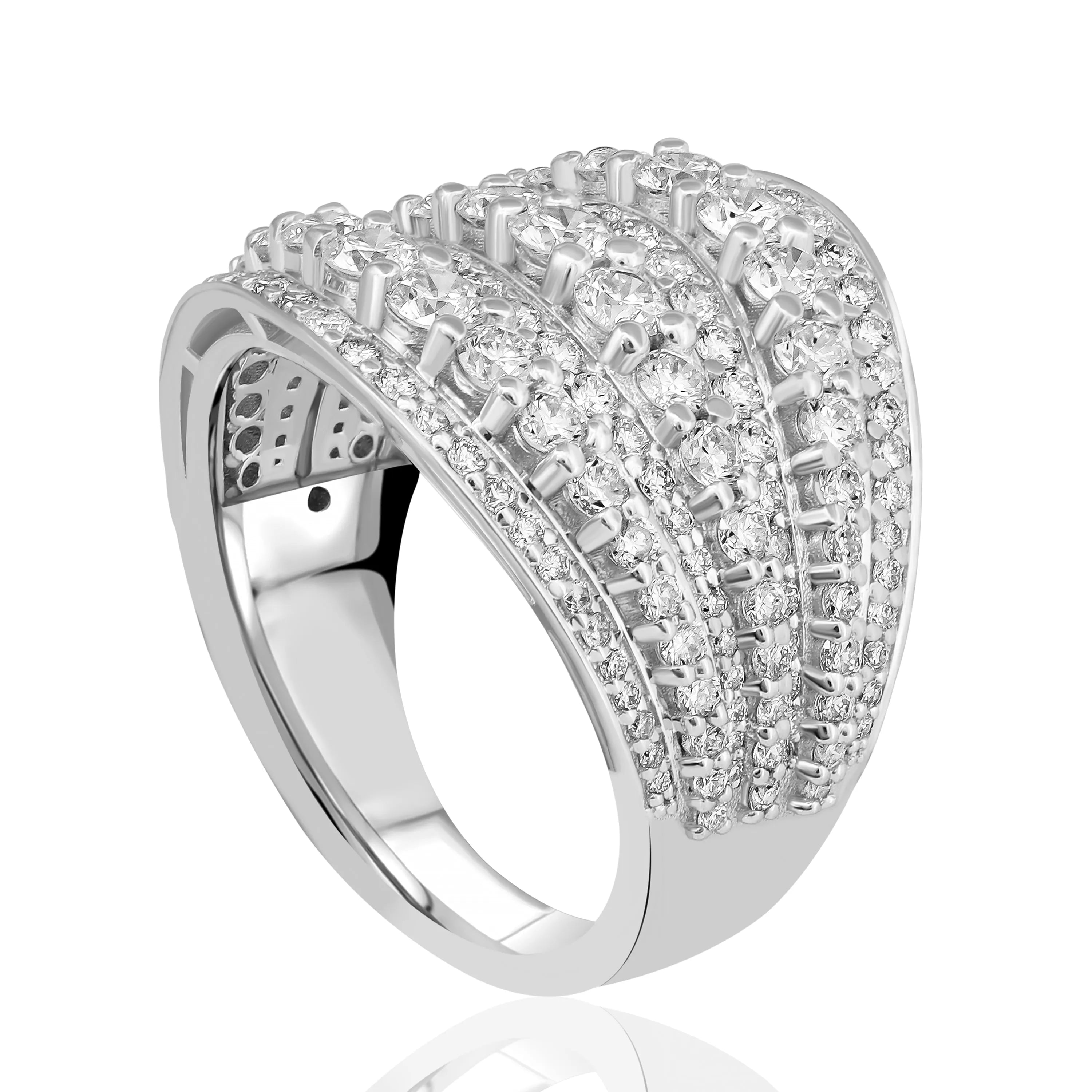 0,54 Karat F Renk Baget Pırlanta Yüzük, F Renk SI - Venta Jewelry
