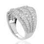 0,54 Karat F Renk Baget Pırlanta Yüzük, F Renk SI - Venta Jewelry