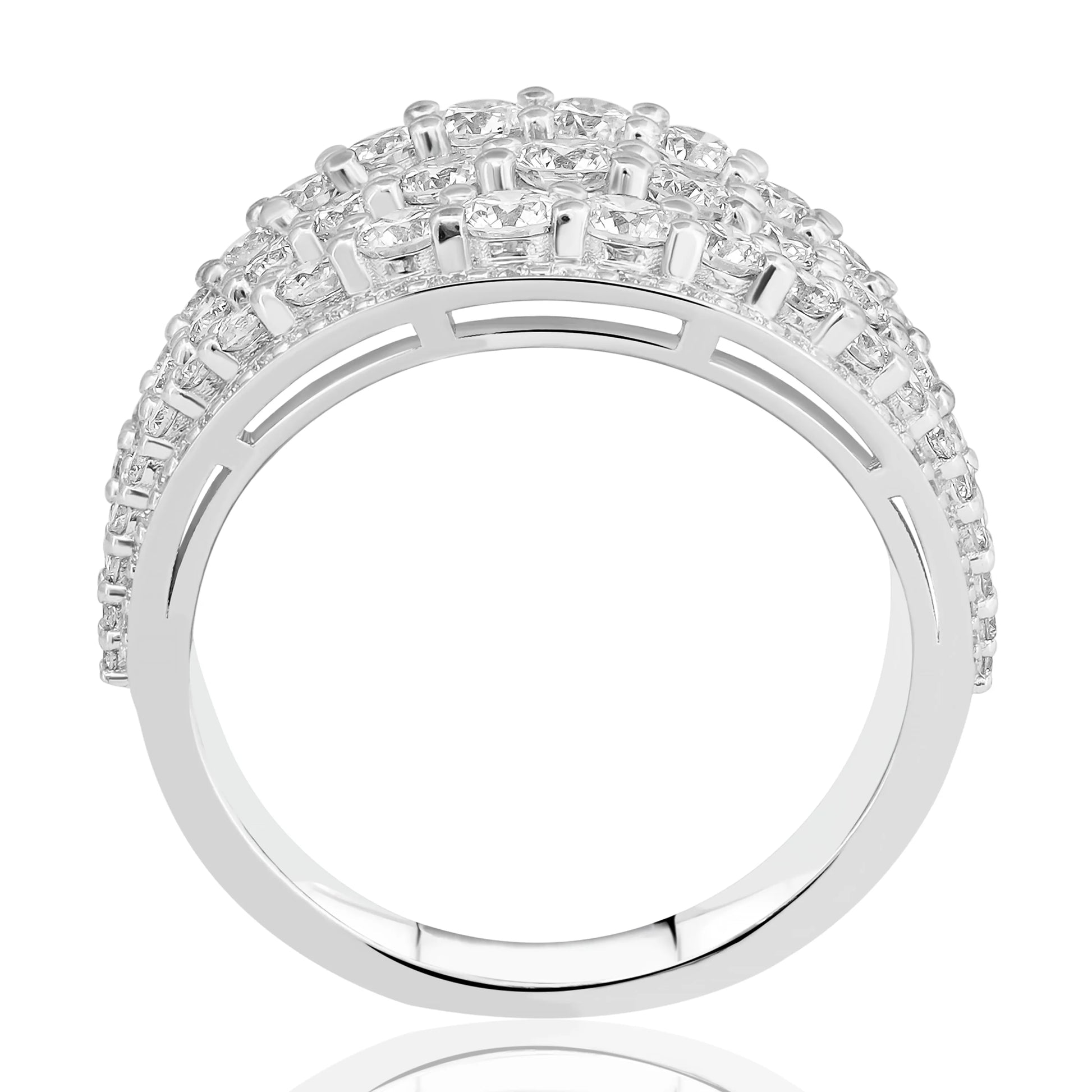 0,54 Karat F Renk Baget Pırlanta Yüzük, F Renk SI - Venta Jewelry
