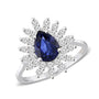 2,11 Karat Pırlantalı Safir Yüzük - Venta Jewelry