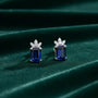 2,33 Karat Pırlantalı Safir Küpe - Venta Jewelry