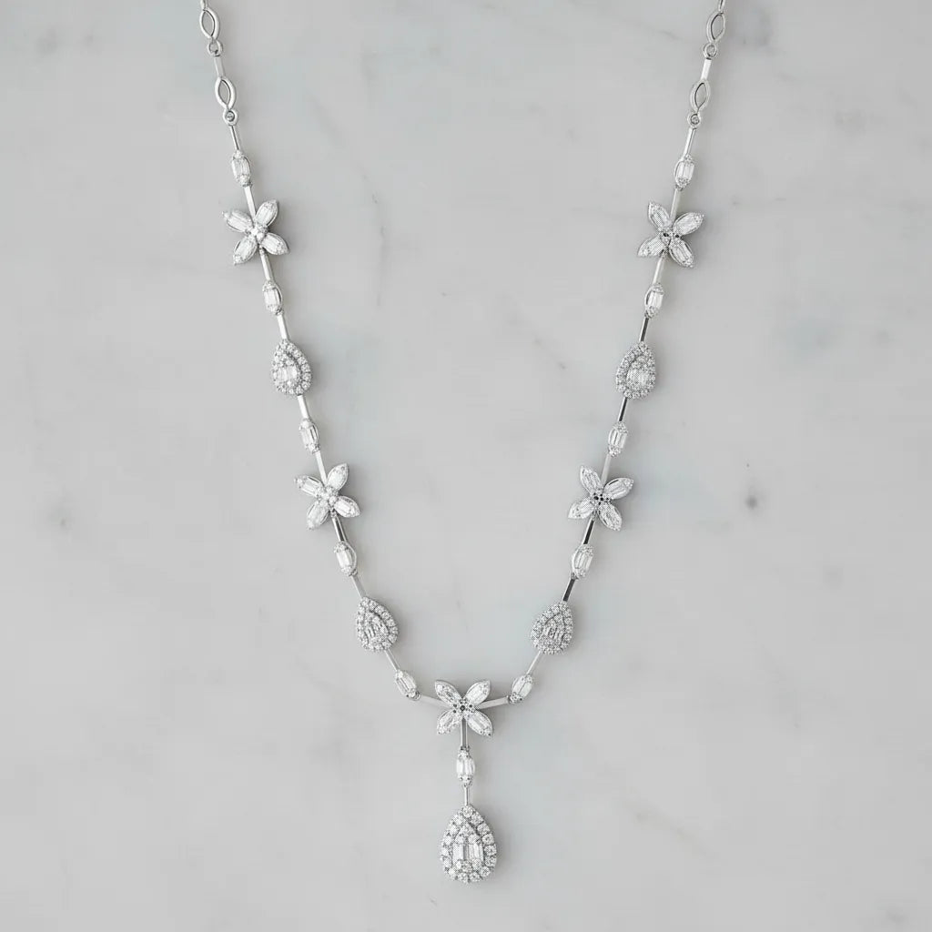 2,40 Karat Pırlanta Gerdanlık, F Renk SI - Venta Jewelry
