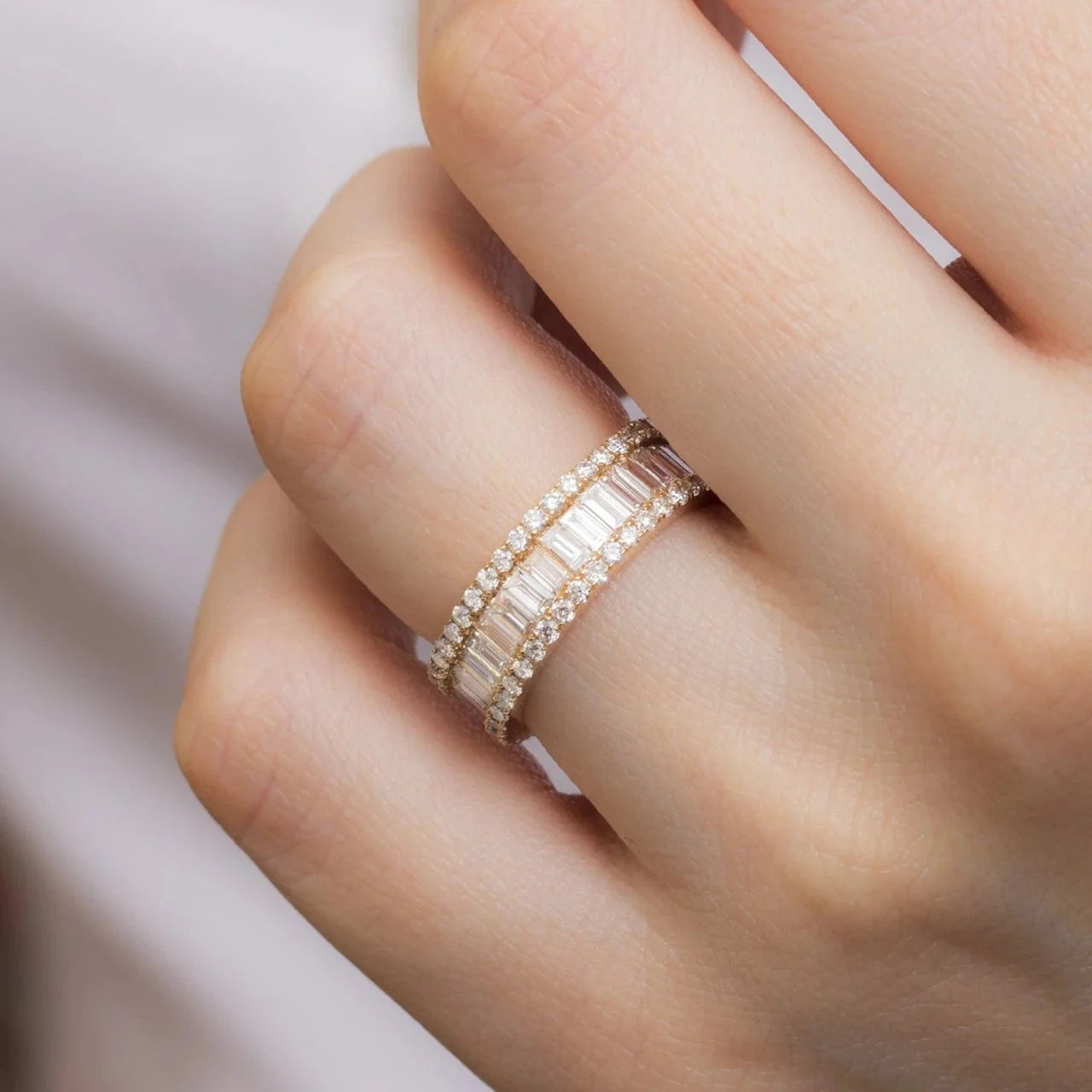 2,48 Karat Tamtur Baget Pırlanta Yüzük - Venta Jewelry