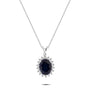 2,54 Karat Pırlantalı Safir Kolye "Navy", F Renk SI - Venta Jewelry