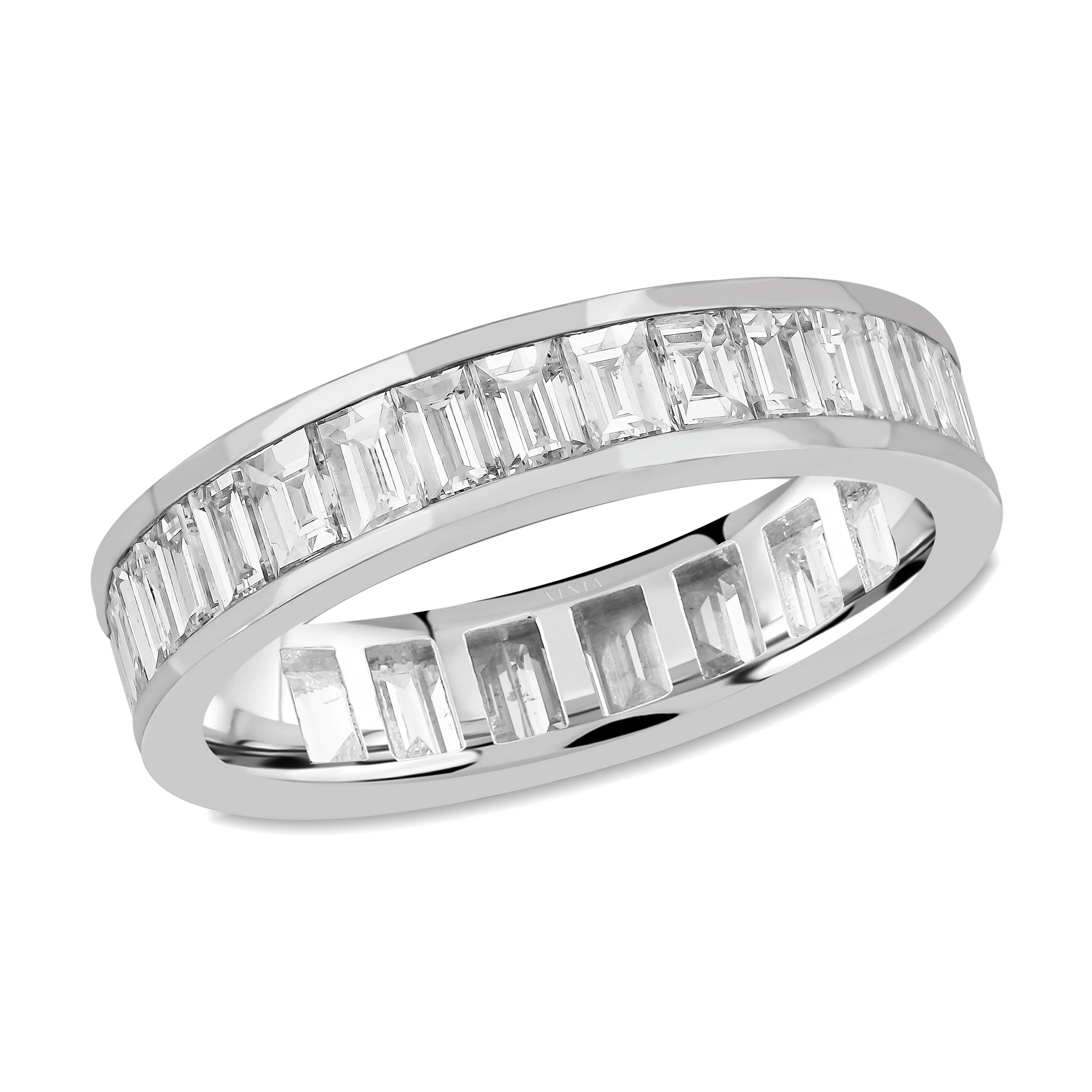 2,58 Karat Tasarım Baget Pırlanta Yüzük - Venta Jewelry