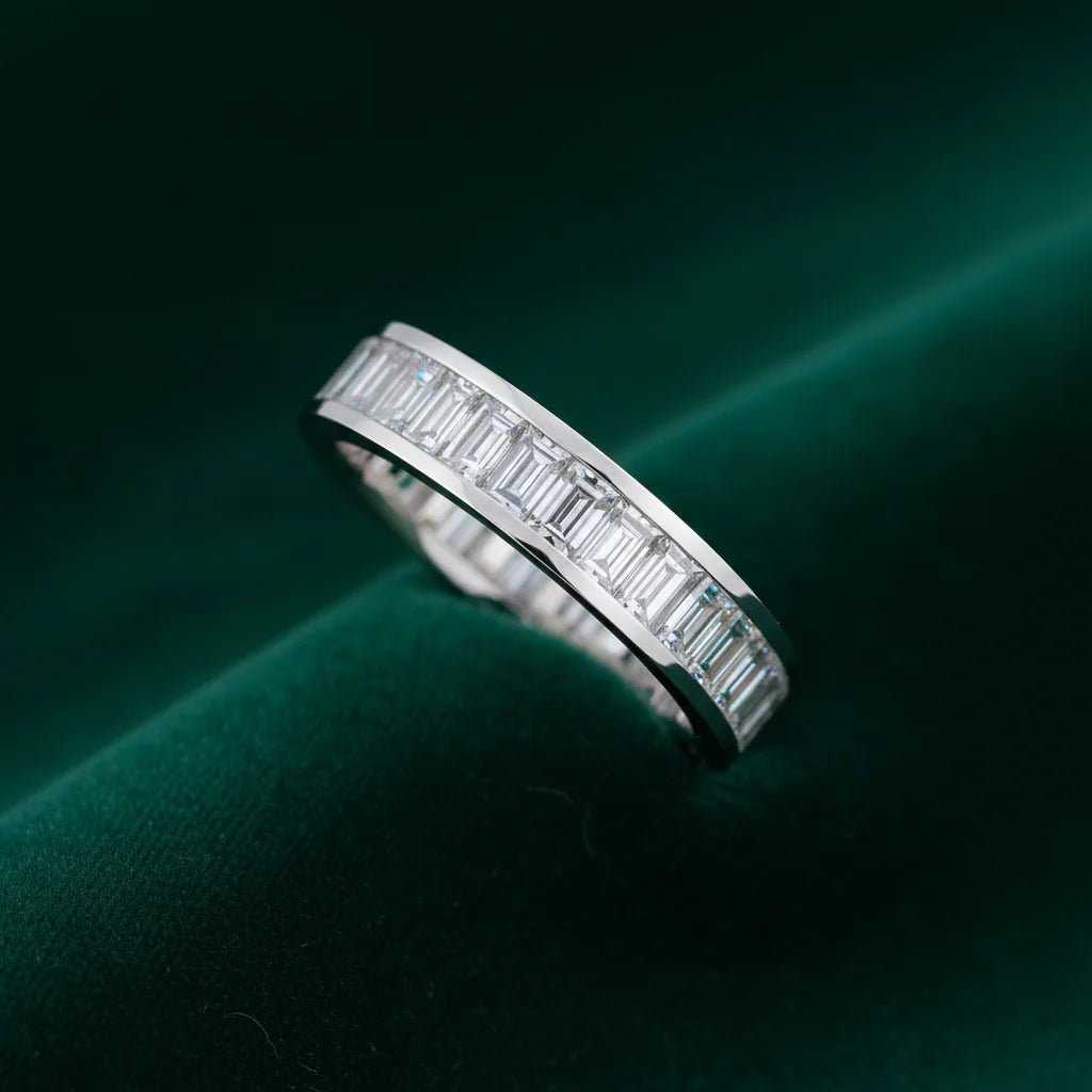 2,58 Karat Tasarım Baget Pırlanta Yüzük - Venta Jewelry