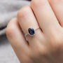 2,93 Karat Pırlantalı Safir Yüzük "Navy" - Venta Jewelry