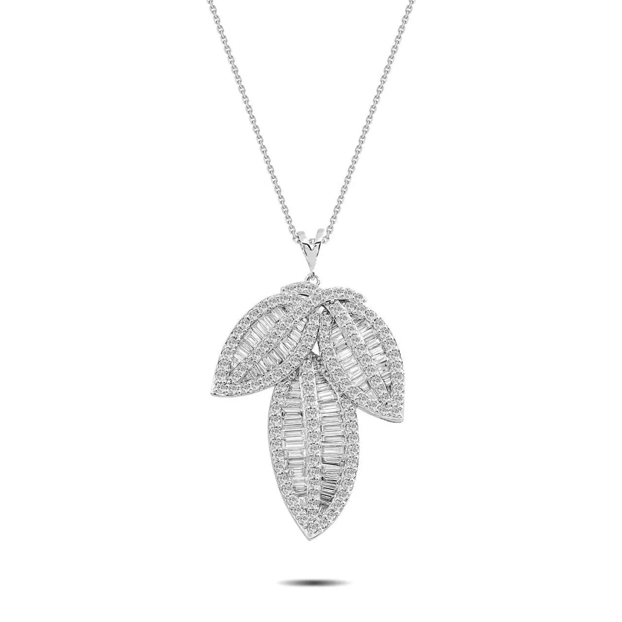 2,94 Karat Tasarım Pırlanta Kolye, F Renk SI - Venta Jewelry
