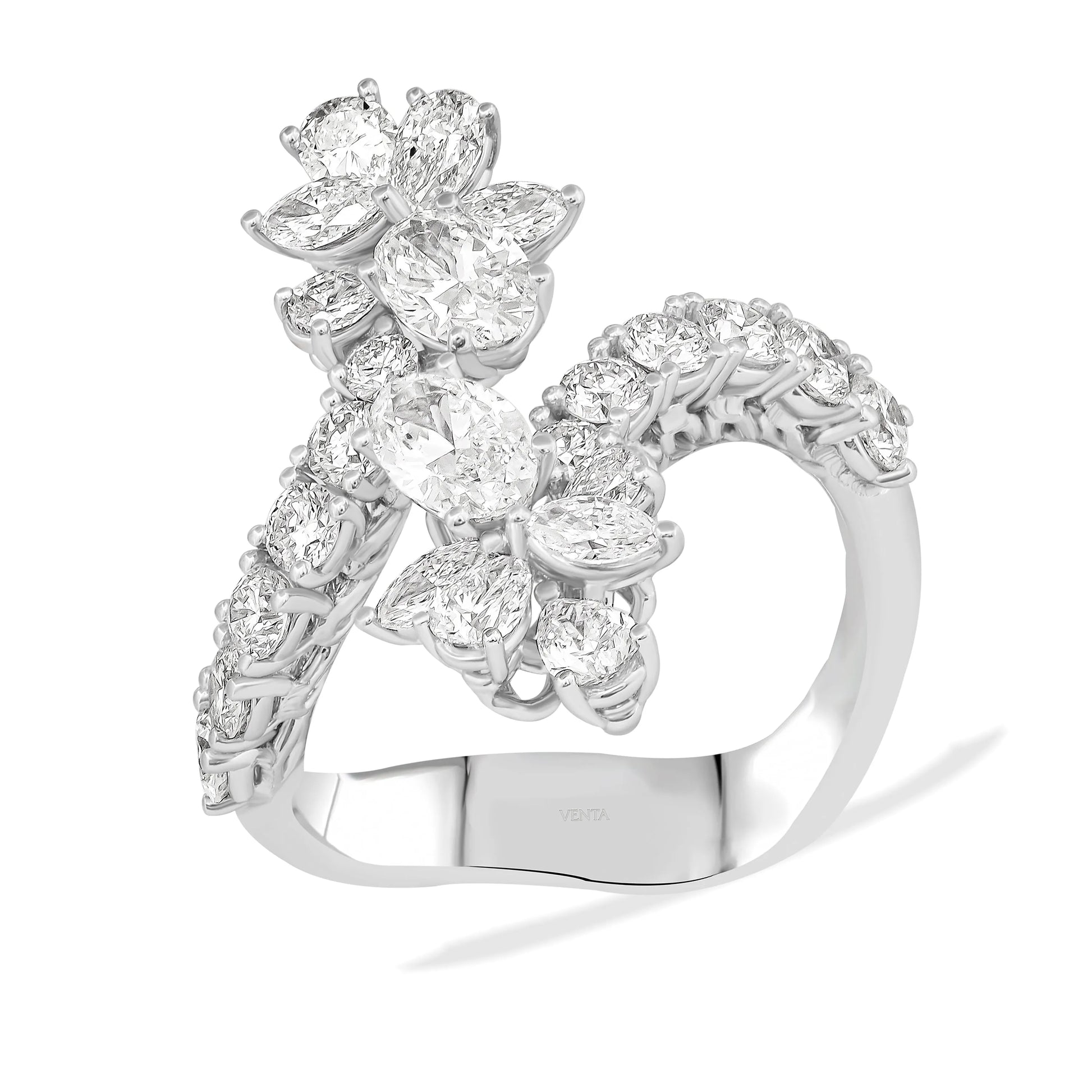 2,96 Karat F Renk Tasarım Pırlanta Yüzük, F Renk SI - Venta Jewelry
