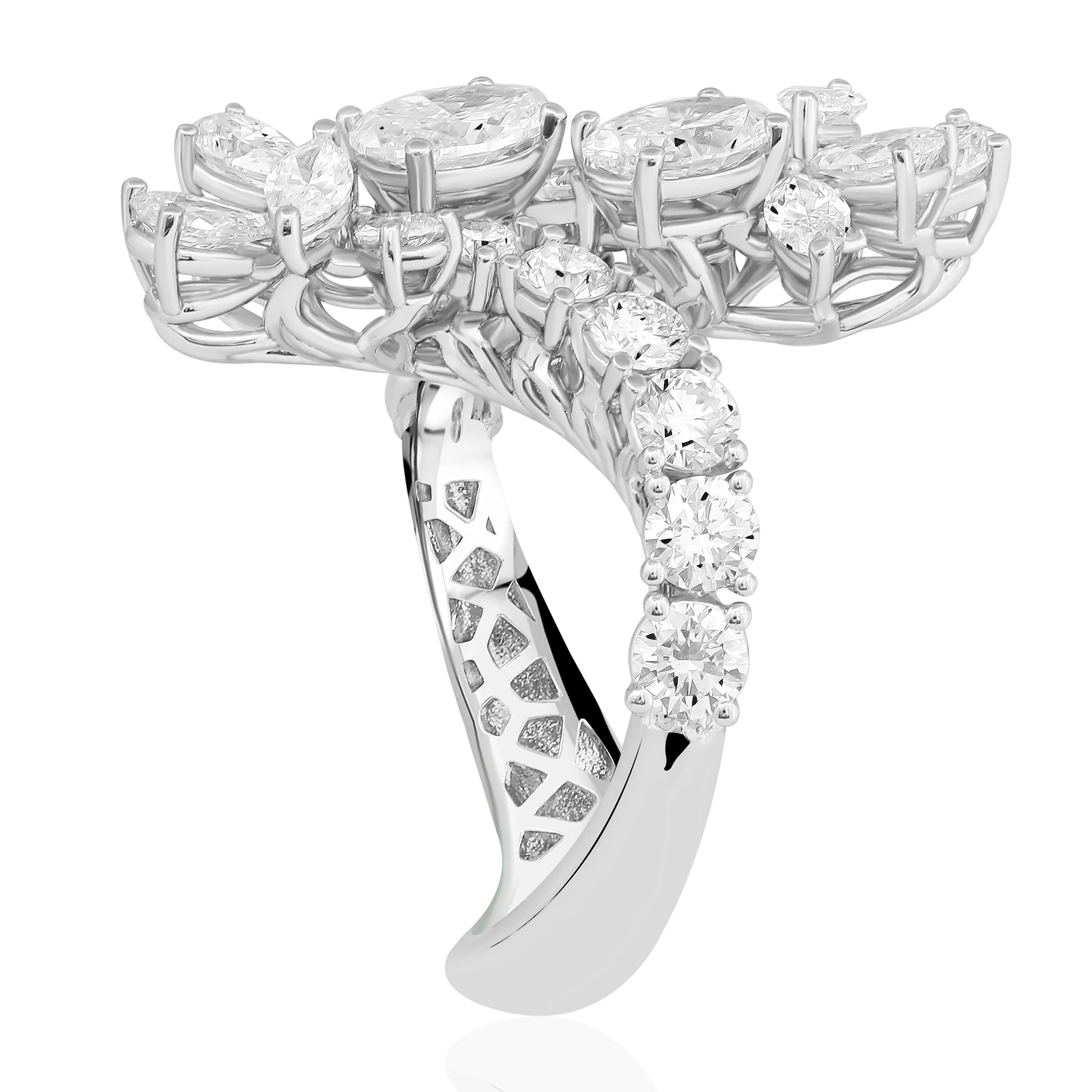 2,96 Karat F Renk Tasarım Pırlanta Yüzük, F Renk SI - Venta Jewelry