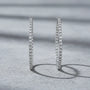 3,14 Karat Pırlanta Halka Küpe, F Renk SI - Venta Jewelry