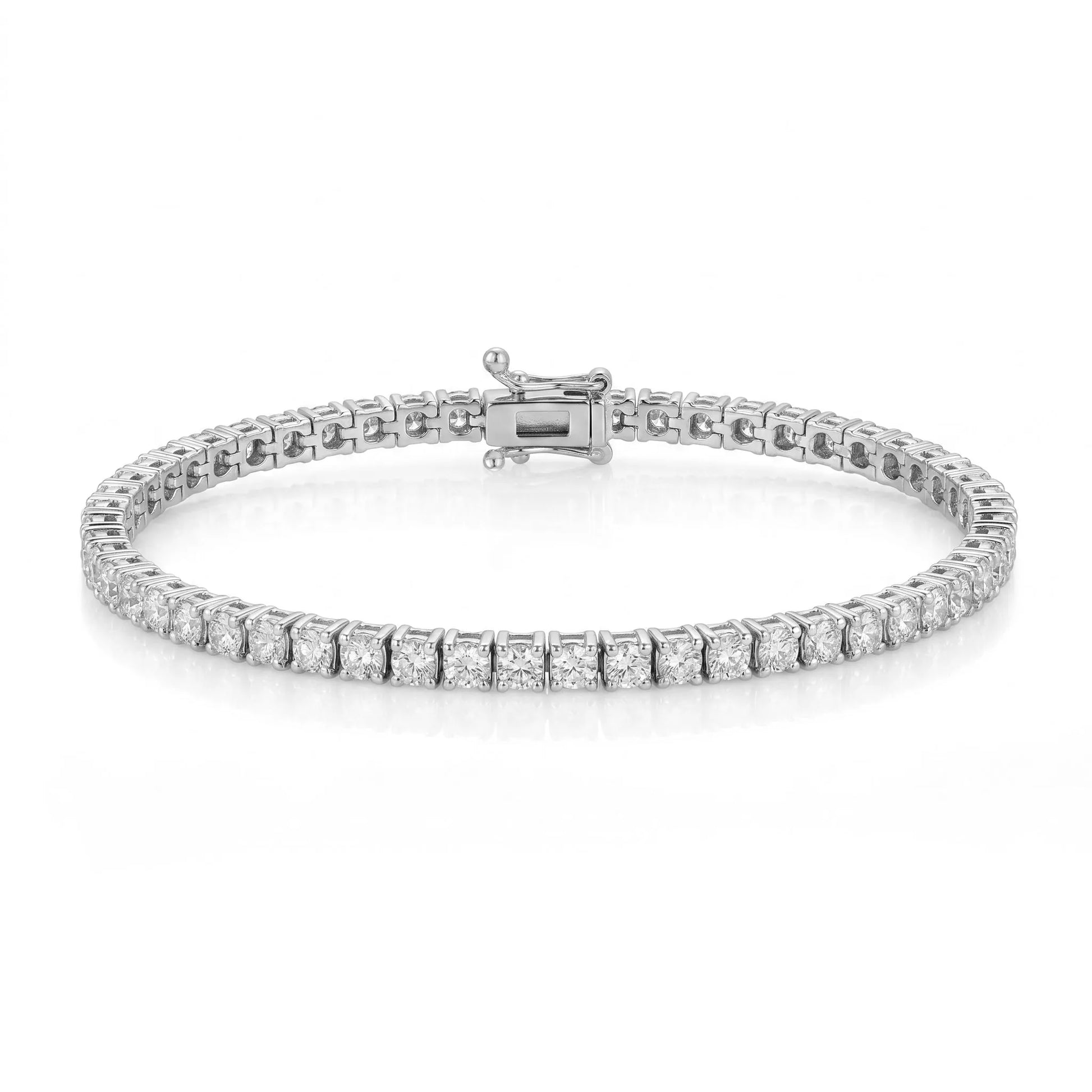 3,20 Karat F Renk Su Yolu Pırlanta Bileklik, F Renk SI2 - Venta Jewelry
