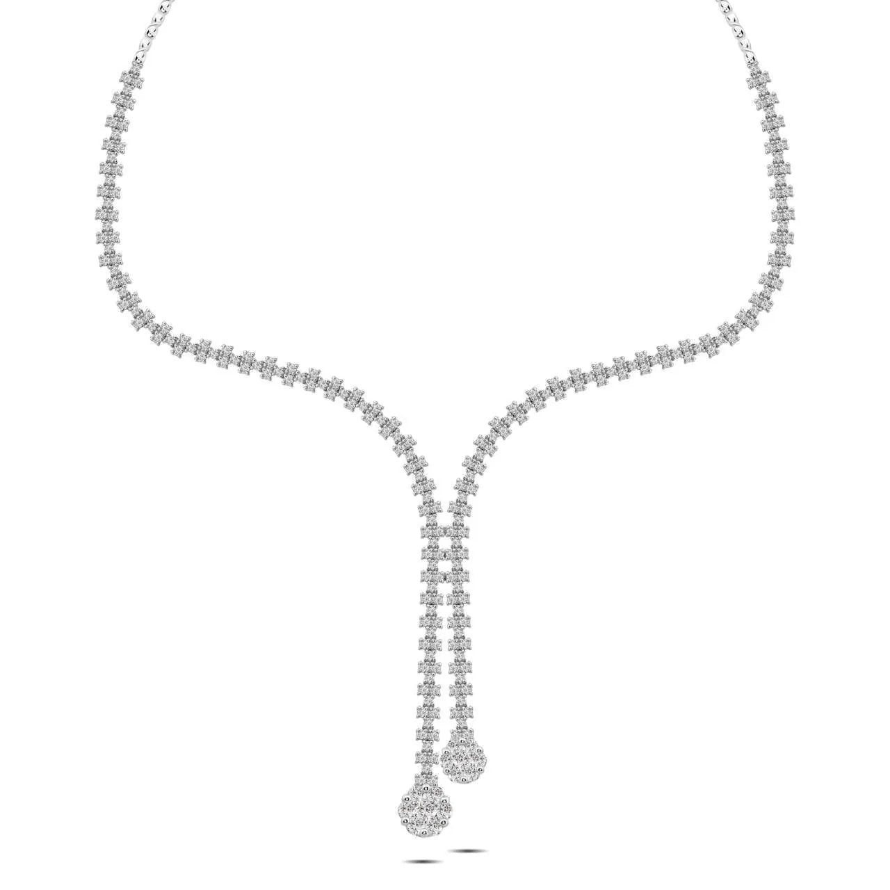 3,41 Karat Pırlanta Gerdanlık, F Renk SI - Venta Jewelry

