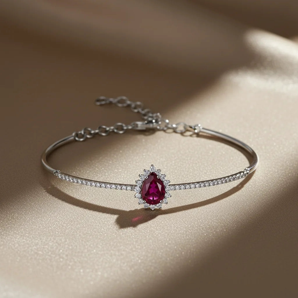 3,73 Karat Pırlantalı Yakut Bileklik "Ahla" - Venta Jewelry