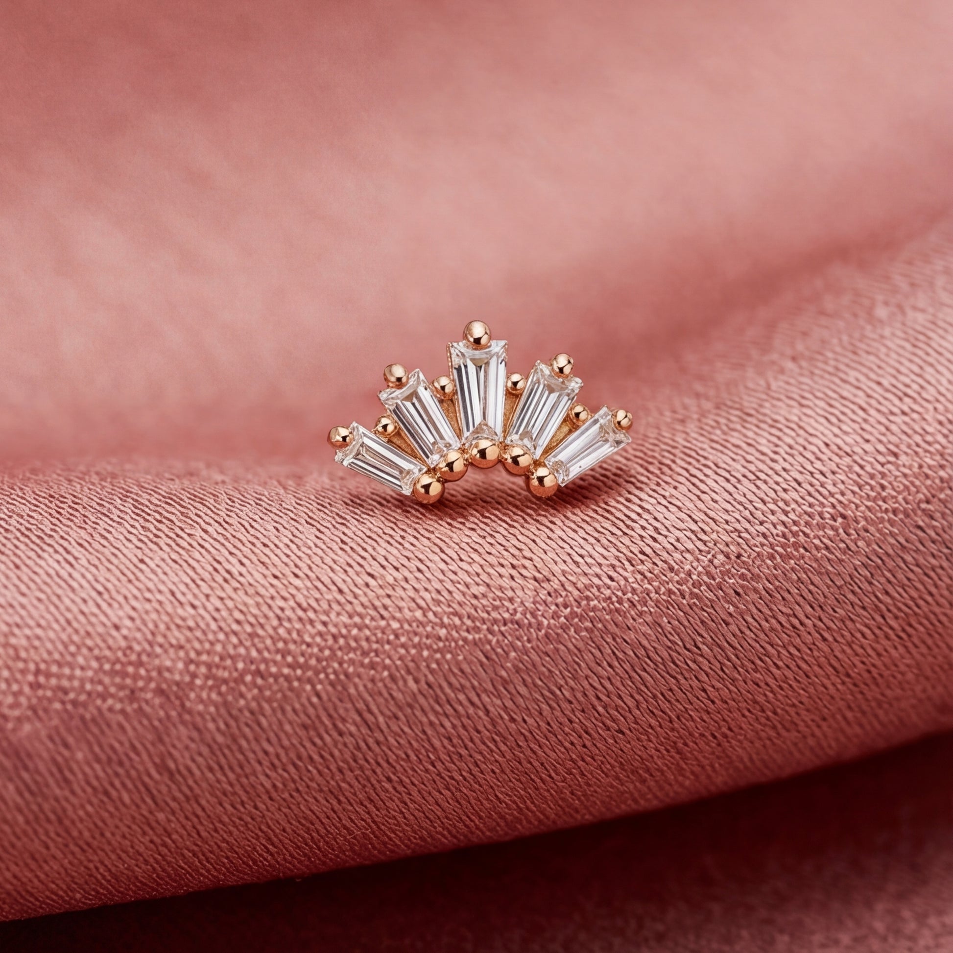 0,17 Karat Pırlanta Küpe