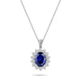 4,00 Karat Pırlantalı Safir Kolye "Navy" - Venta Jewelry