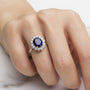 4,70 Karat Pırlantalı Safir Yüzük "Navy" - Venta Jewelry