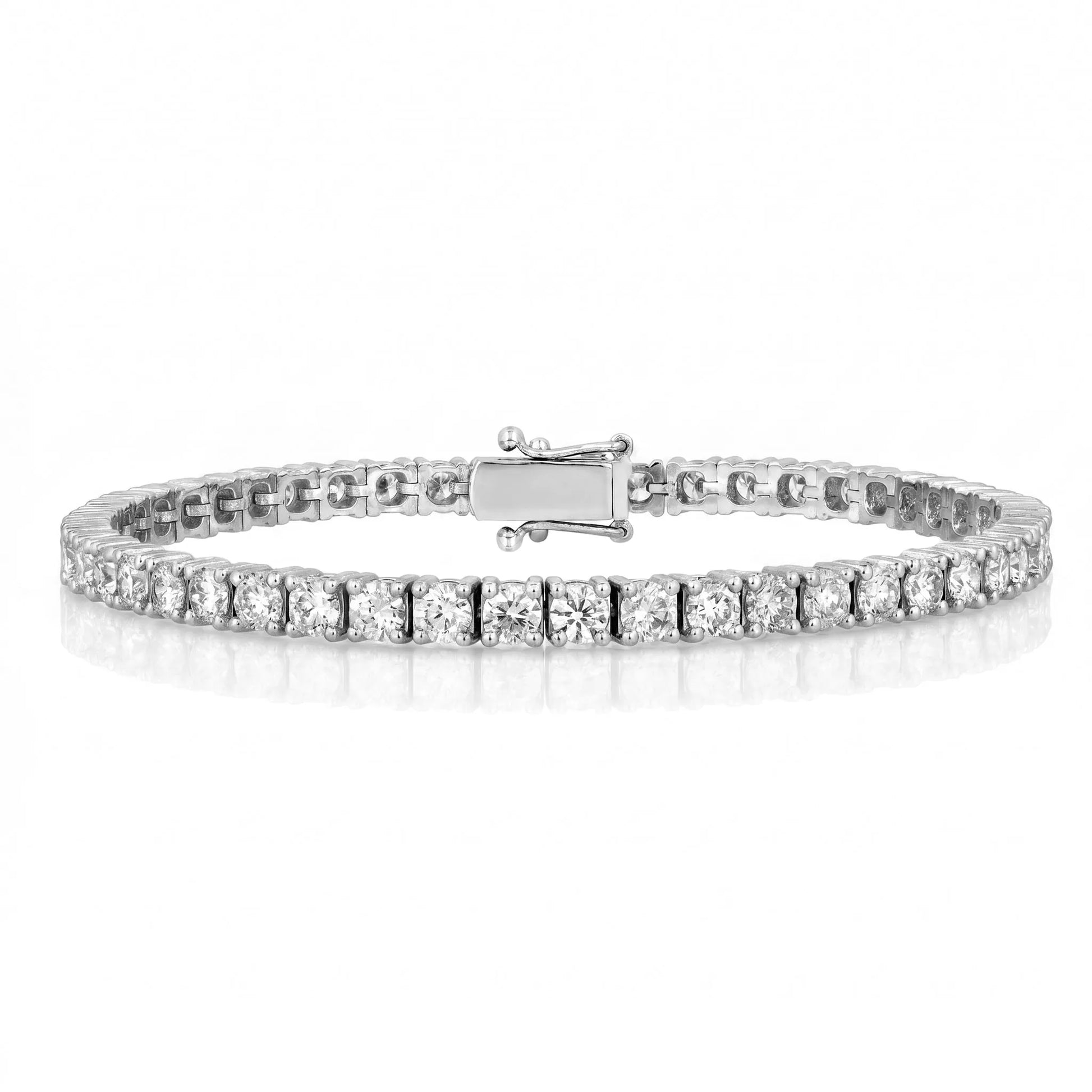 4,80 Karat F Renk Su Yolu Pırlanta Bileklik, F Renk SI - Venta Jewelry

