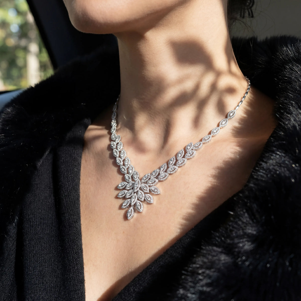 5,64 Karat Pırlanta Gerdanlık, F Renk SI - Venta Jewelry
