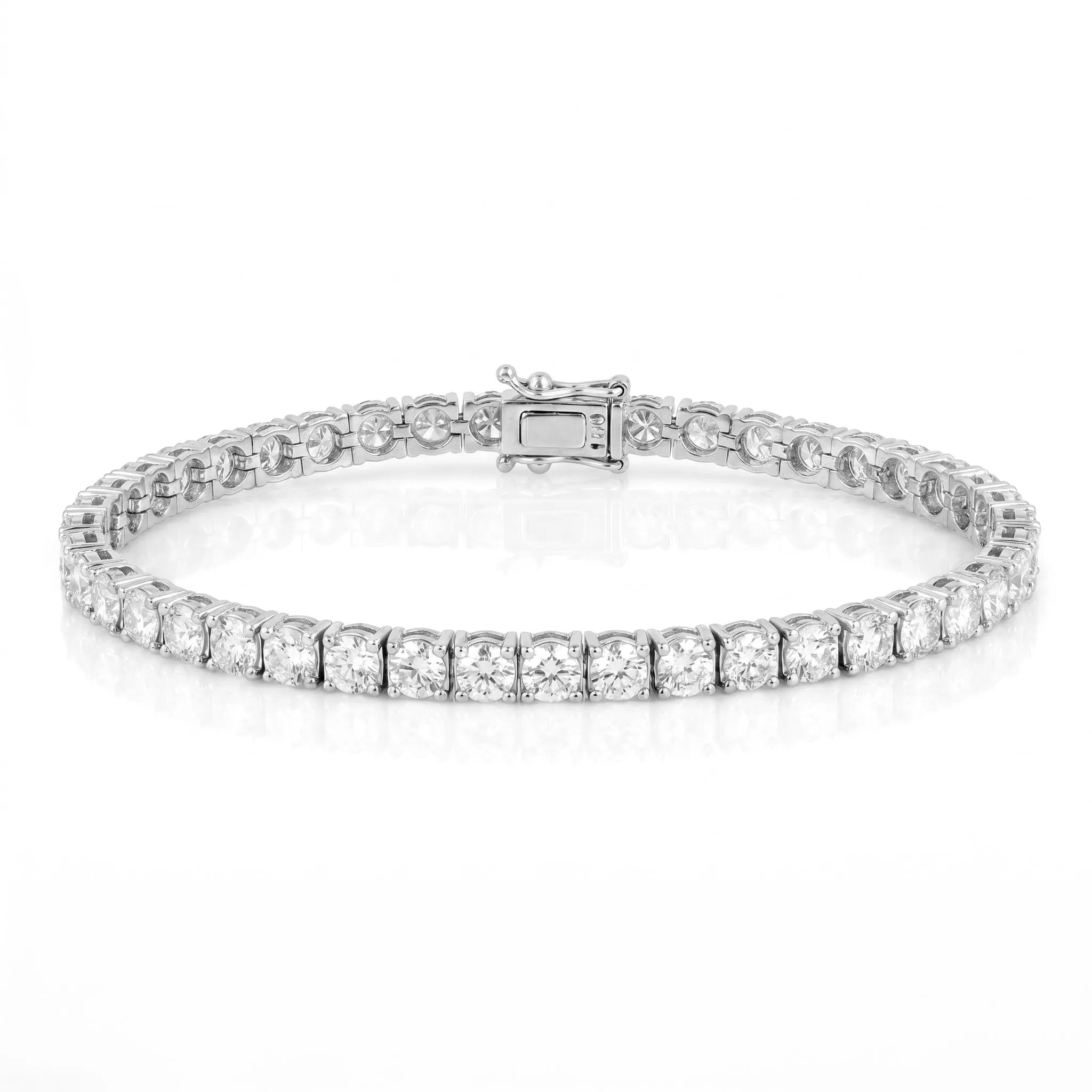 8,40 Karat F Renk Su Yolu Pırlanta Bileklik, F Renk SI - Venta Jewelry
