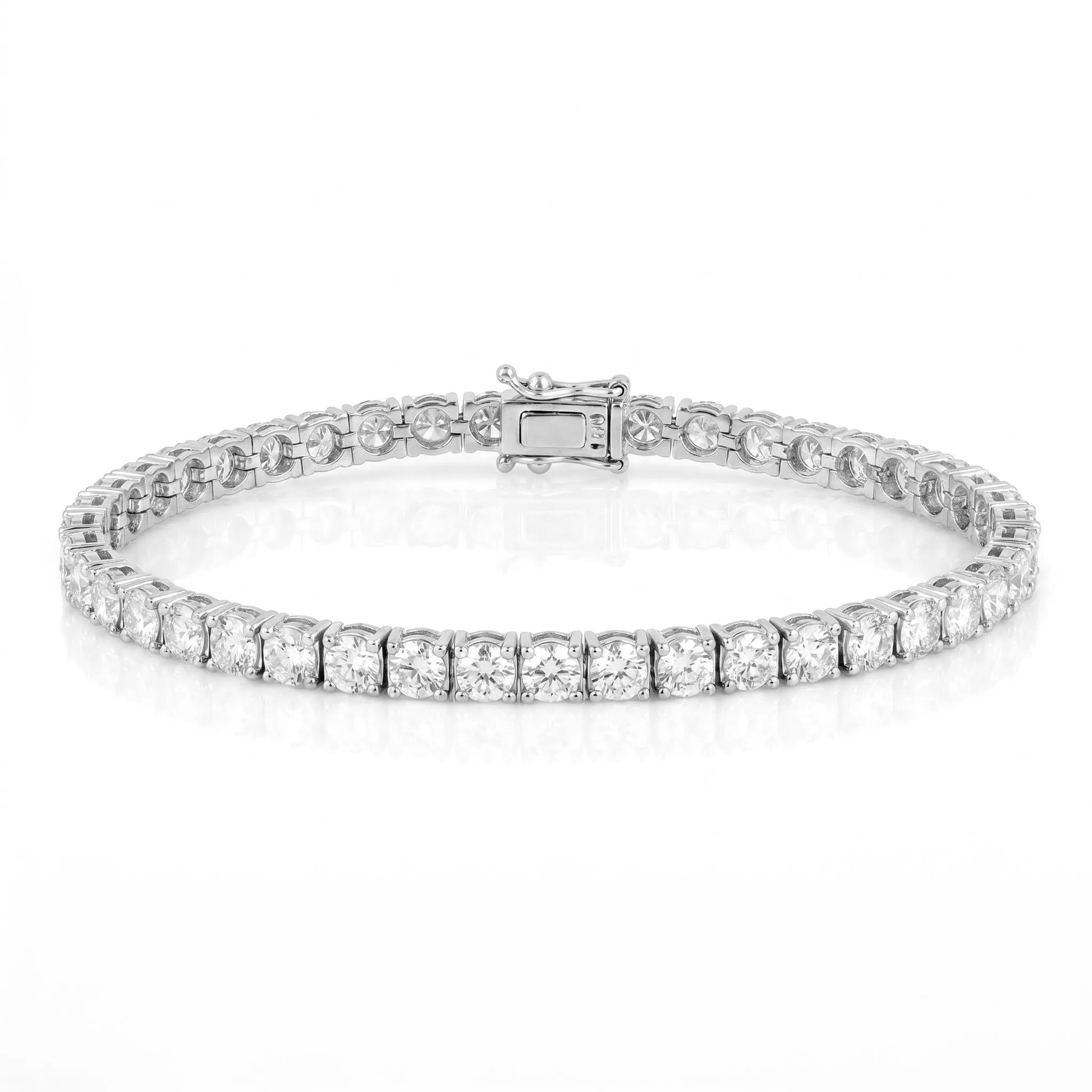 8,40 Karat F Renk Su Yolu Pırlanta Bileklik, F Renk SI - Venta Jewelry
